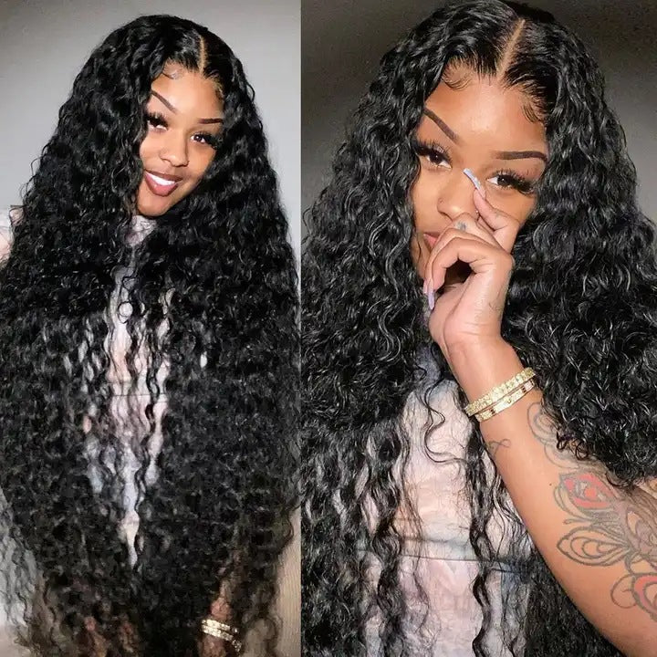 12a Water Wave Human Hair 13x4 Lace Front Wig - All Things Beauty -