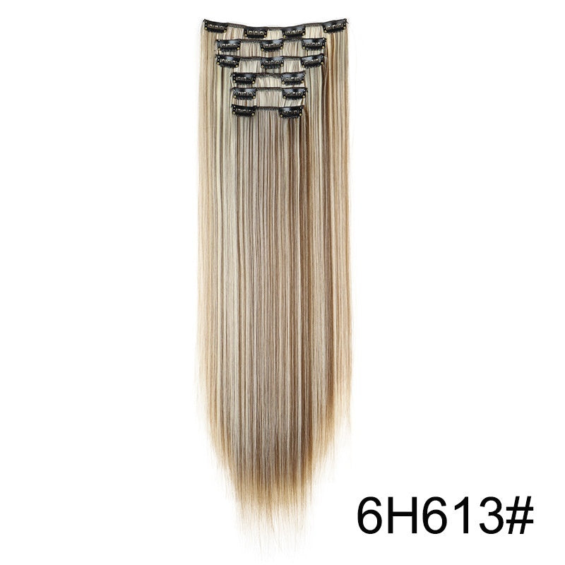 Wig Extensions 6-piece Set, Long Straight Hair - All Things Beauty -
