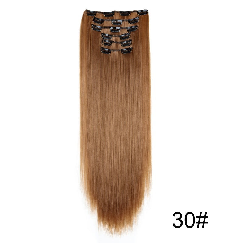 Wig Extensions 6-piece Set, Long Straight Hair - All Things Beauty -