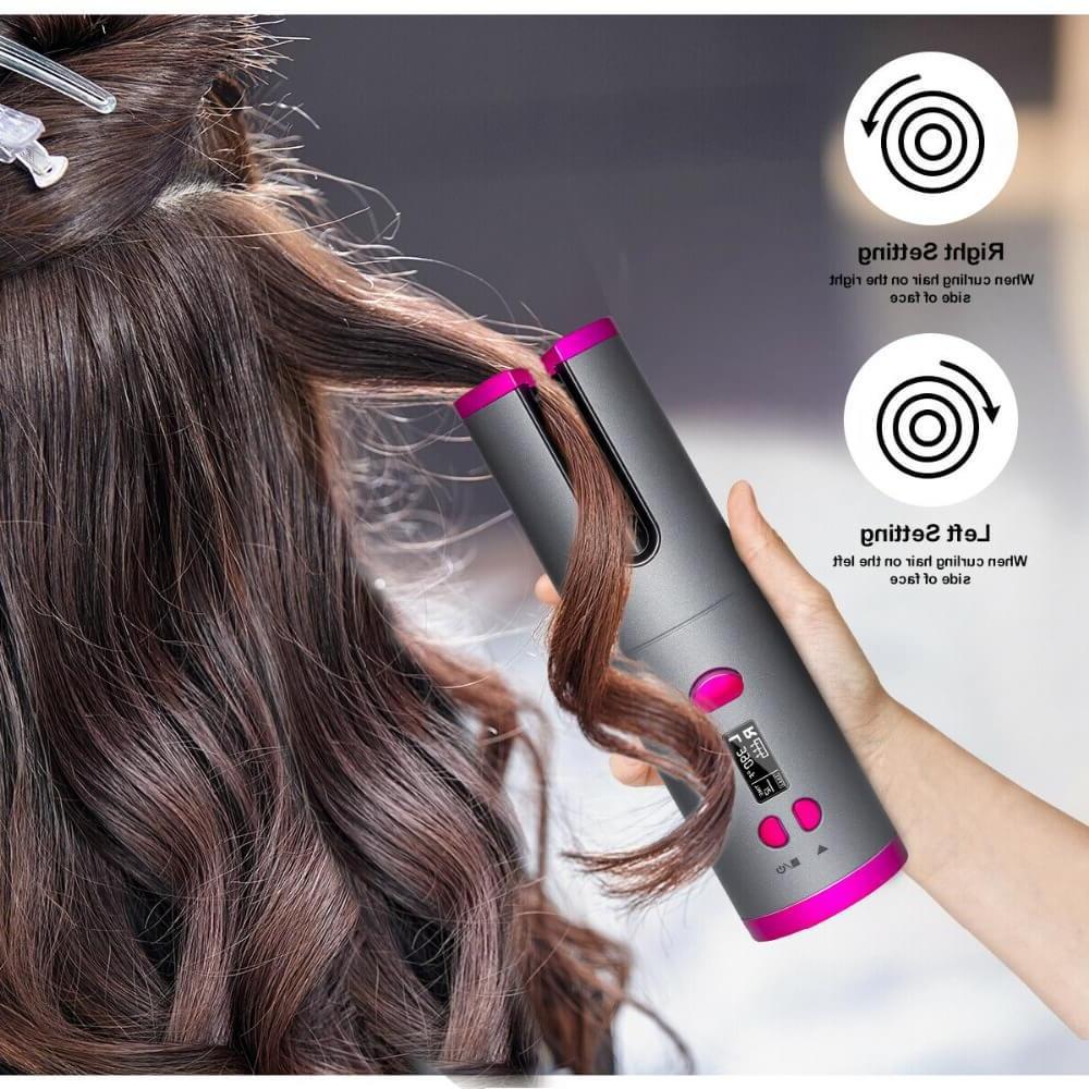 Cordless Automatic Hair Curler Iron Wireless Curling Iron - All Things Beauty -