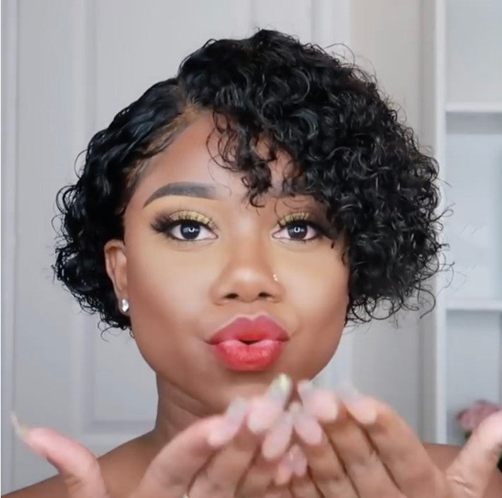 European And American Wigs Women's Short Curly Hair Wigs - All Things Beauty -