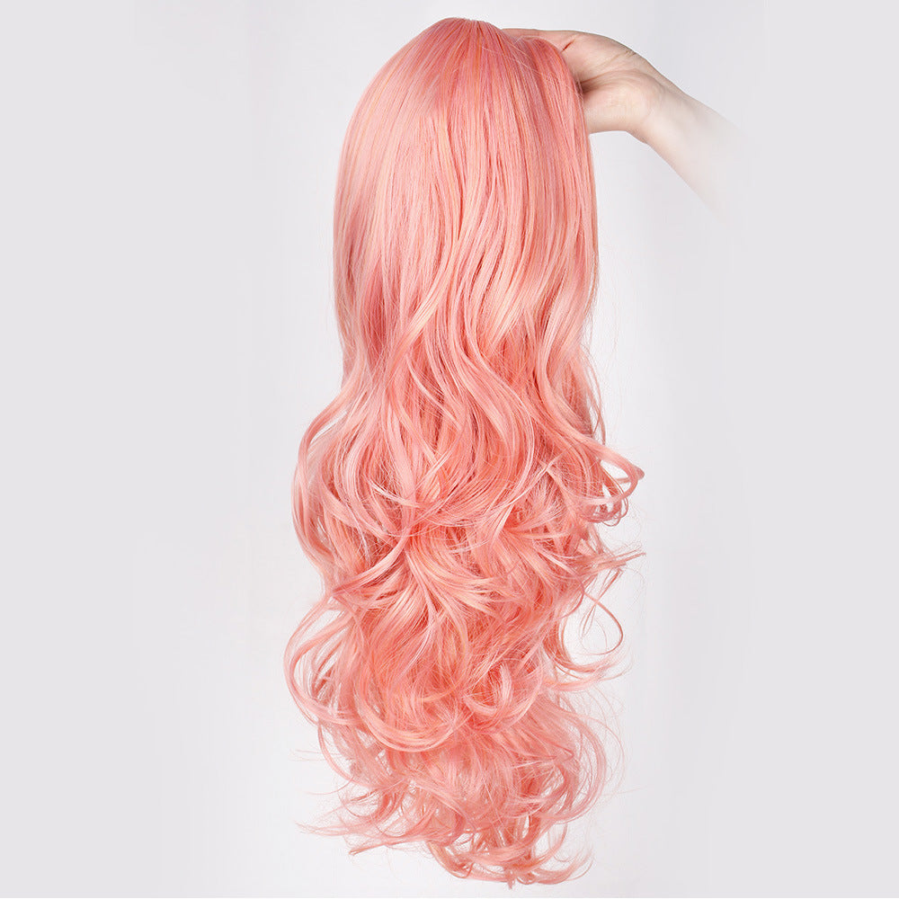 New chemical fiber hair long curly wig - All Things Beauty -