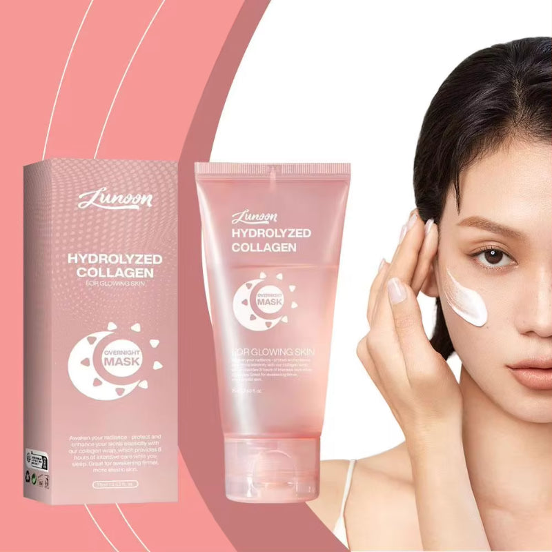 Face Night Mask Collagen Wrapping Mask Natural Ingredients Firming Elasticity & Hydration Anti-wrinkle For Skin Care - All Things Beauty -