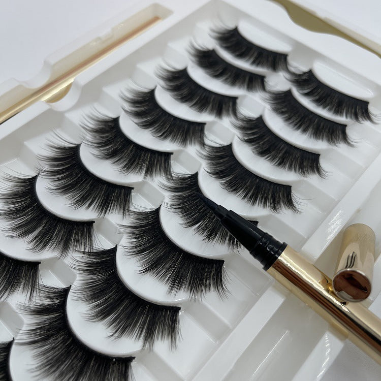 10 Pairs Of Non-bleaching, Long-lasting Waterproof Magnetic False Eyelashes - All Things Beauty -