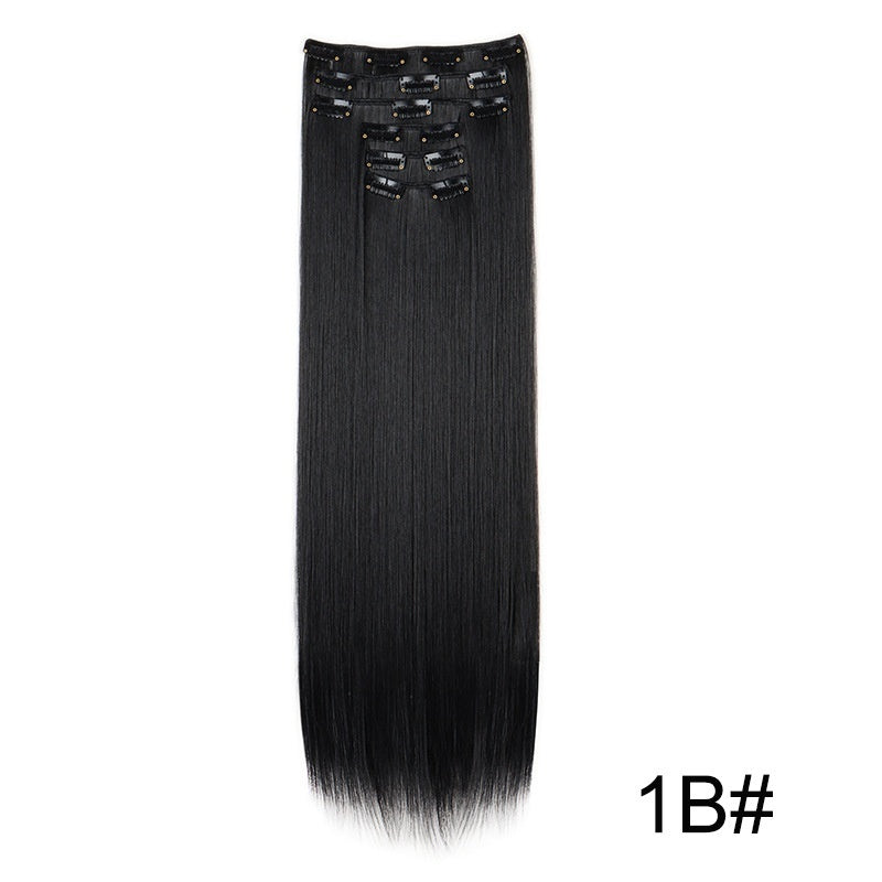 Wig Extensions 6-piece Set, Long Straight Hair - All Things Beauty -