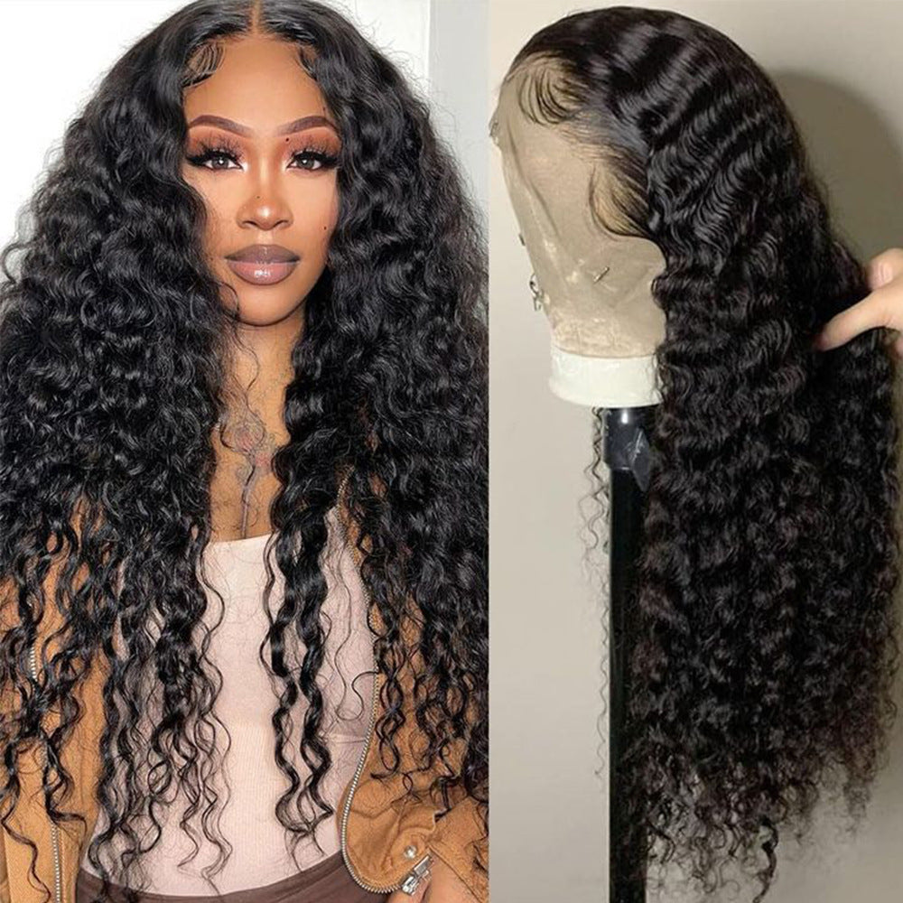 12a Water Wave Human Hair 13x4 Lace Front Wig - All Things Beauty -