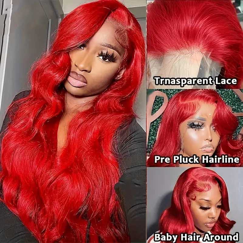 Front Lace Fashion Wavy Long Curly Hair Women's Wig - All Things Beauty -