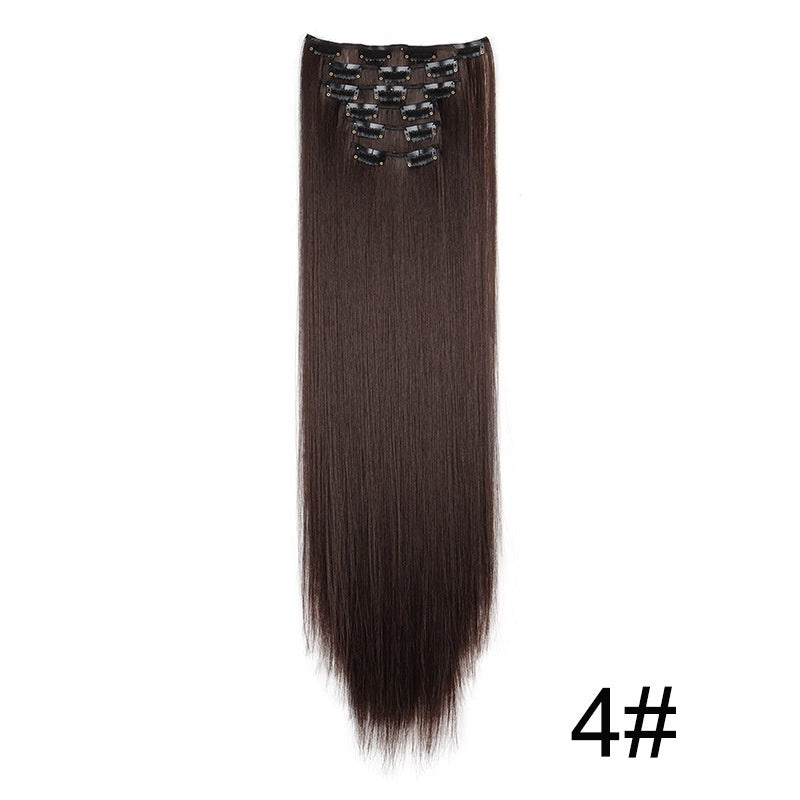 Wig Extensions 6-piece Set, Long Straight Hair - All Things Beauty -