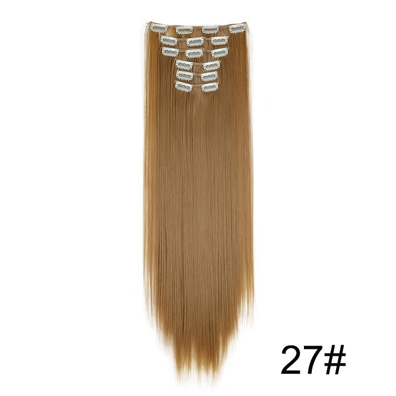 Wig Extensions 6-piece Set, Long Straight Hair - All Things Beauty -