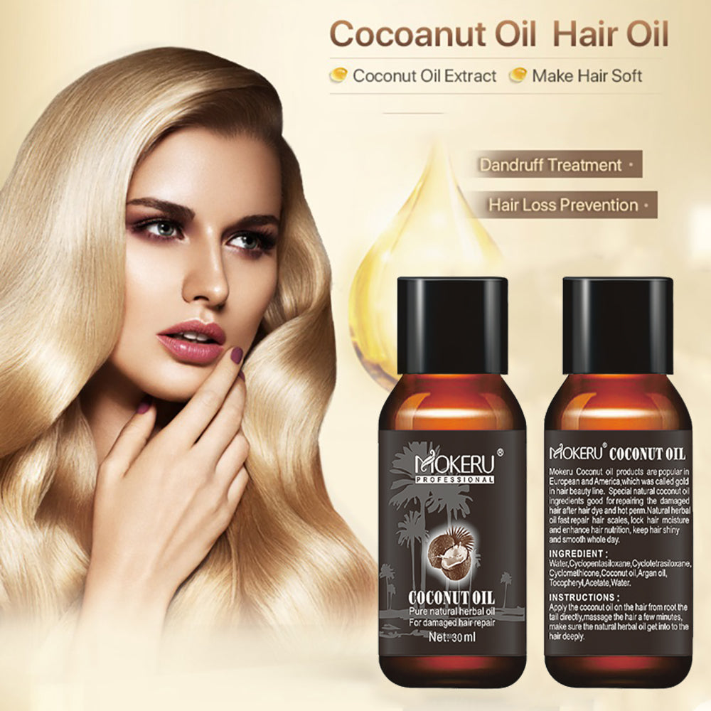 Coconut Oil Repair Frizz Repair Damage Hair Care Hair - All Things Beauty -