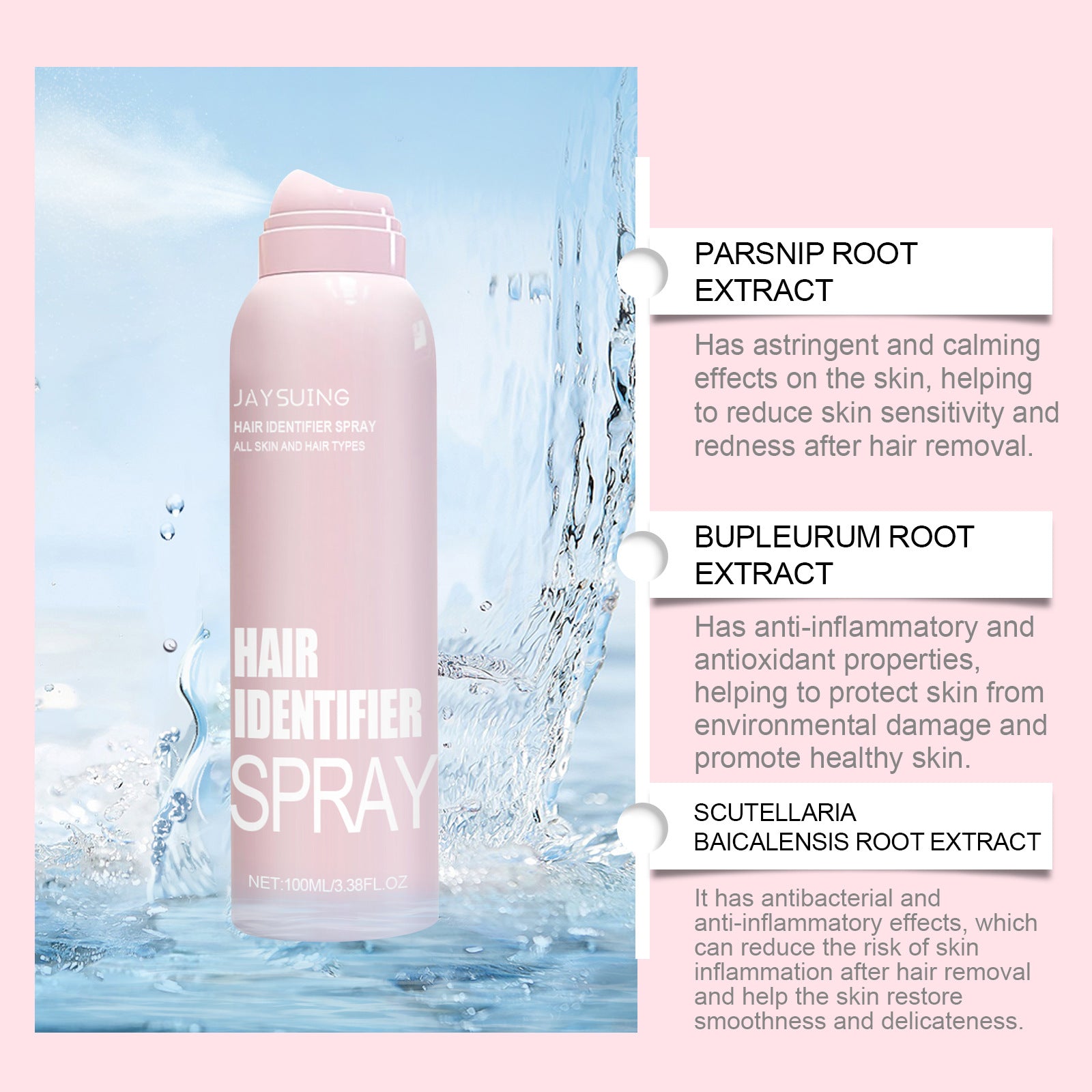 Hair Identifier Spray Set For Face Shaving Moisturizing Dermaplaner Spray For Face Shaving Skin Care - All Things Beauty -