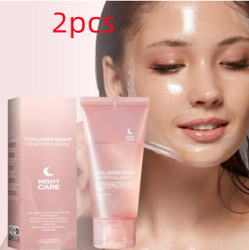 Face Night Mask Collagen Wrapping Mask Natural Ingredients Firming Elasticity & Hydration Anti-wrinkle For Skin Care - All Things Beauty -