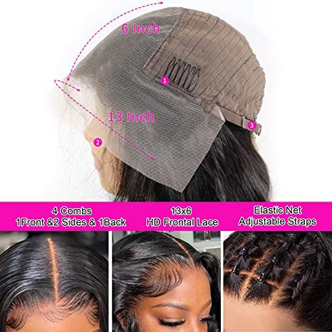 12a Water Wave Human Hair 13x4 Lace Front Wig - All Things Beauty -