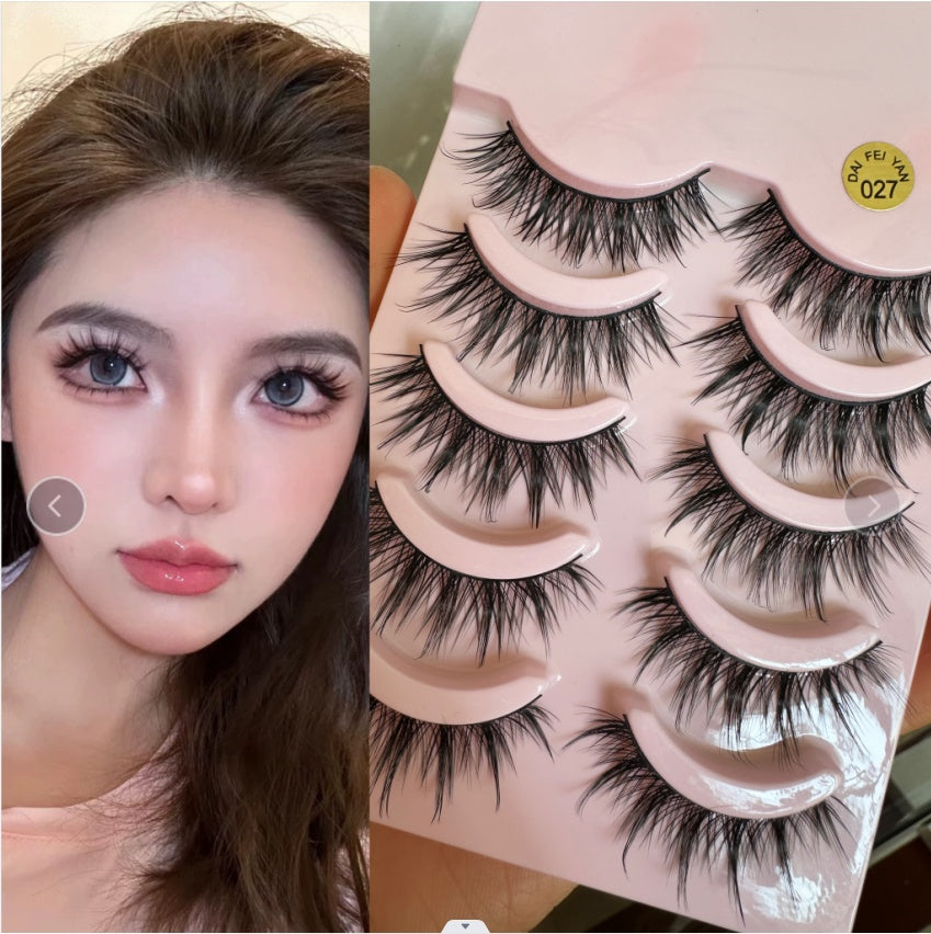 Big Devil Thick False Eyelashes Hard Stems Cross European And American - All Things Beauty -