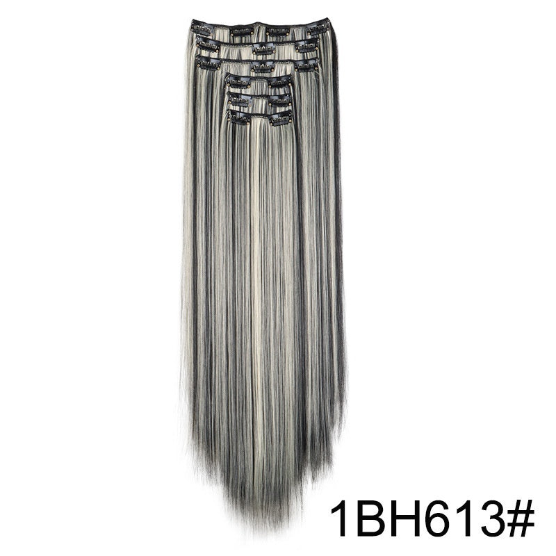 Wig Extensions 6-piece Set, Long Straight Hair - All Things Beauty -