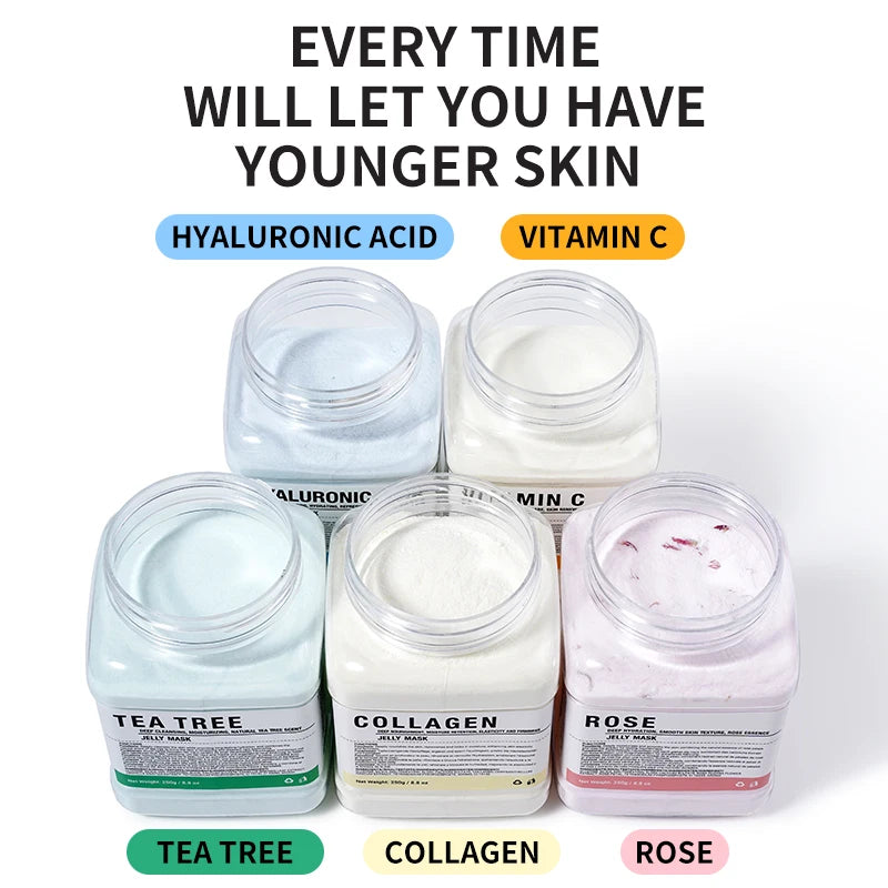 Rose/HA/Collagen Jelly Mask Powder – Hydrating, Moisturizing Peel-Off Skincare - All Things Beauty -