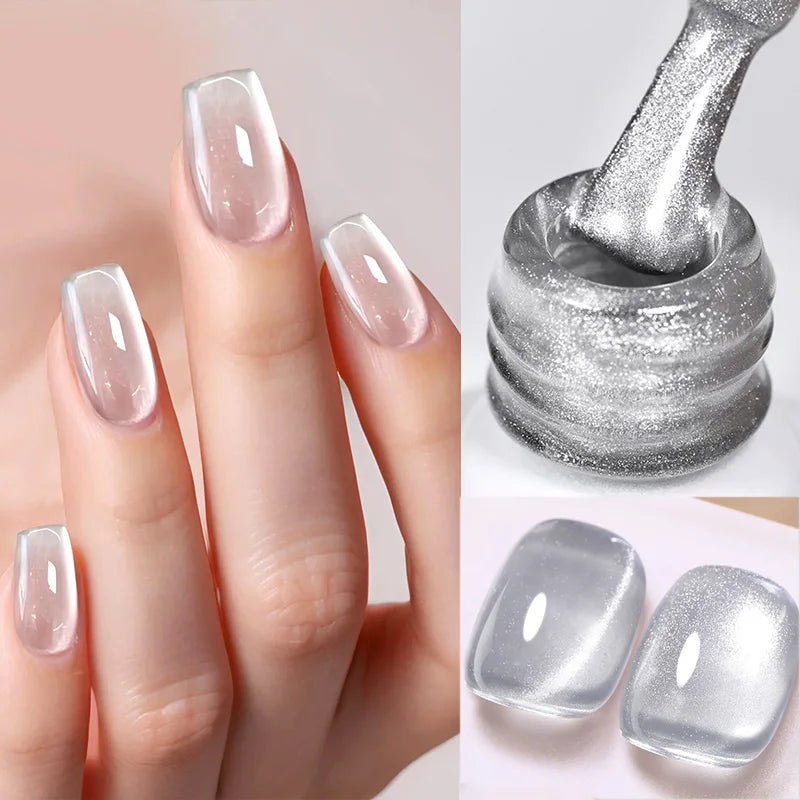 BORN PRETTY Cat Eye Gel Polish – Sparkling Magnetic UV Gel, Flash Effect Colors - All Things Beauty -