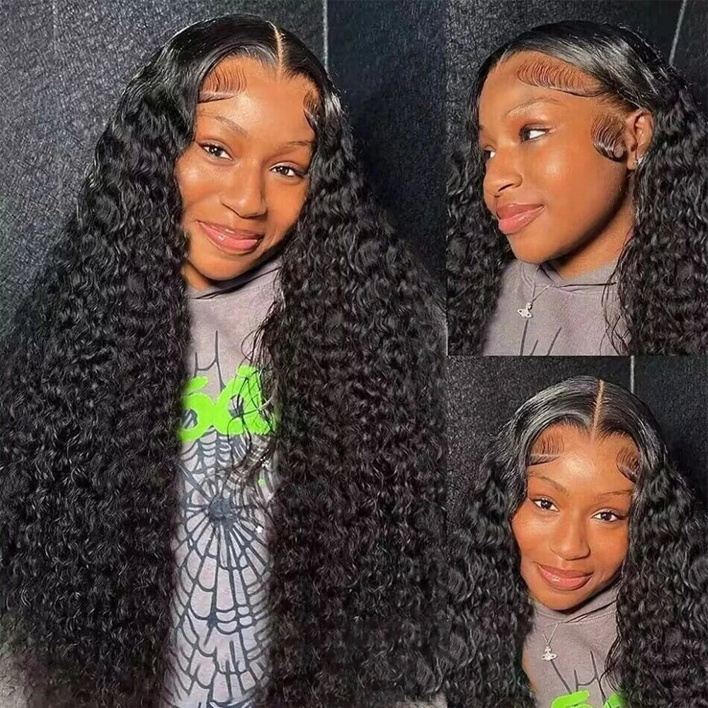 Deep Wave HD Lace Wig – 13x4/13x6 Curly Human Hair, Wet & Wavy, 5x5 Closure - All Things Beauty -