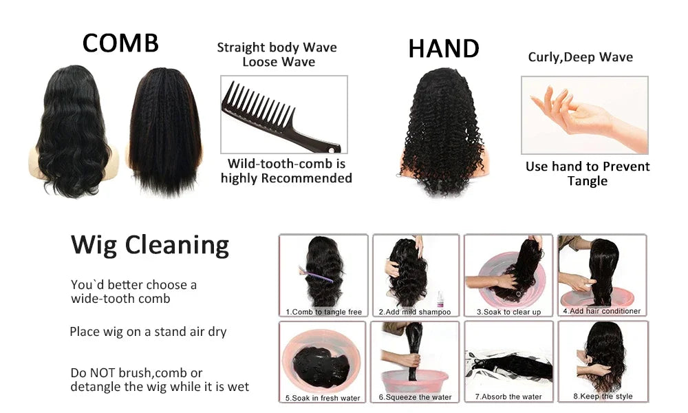 30" Kinky Straight Lace Wig – 180 Density, Glueless, Pre-Plucked with Baby Hair - All Things Beauty -