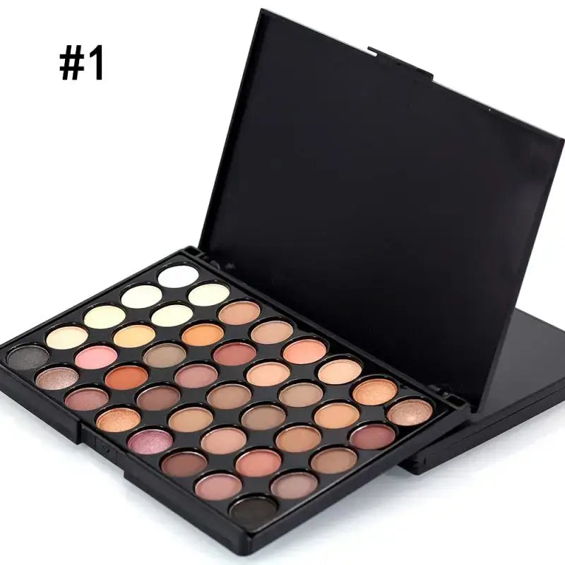 40/74/78 Colors Glitter Eyeshadow Palette – Matte, Waterproof, Long-Lasting Makeup Kit - All Things Beauty -