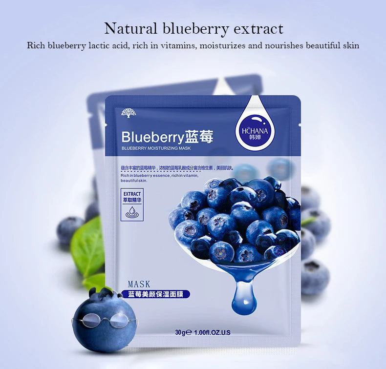 Korean Fruit Face Mask (30 Pcs) – Hydrating & Firming Skincare Combo - All Things Beauty -