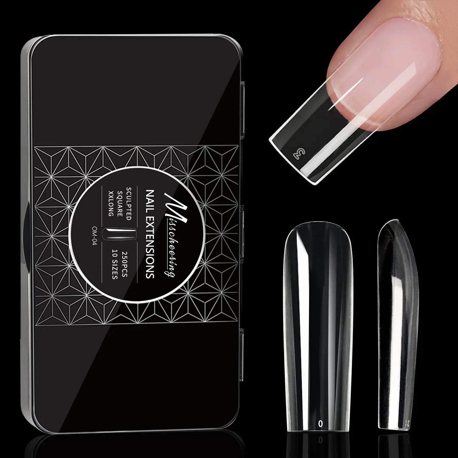 250/500/600pcs Soft Gel Nail Tips – Full Cover Press-On, Coffin & Almond DIY Nails - All Things Beauty -