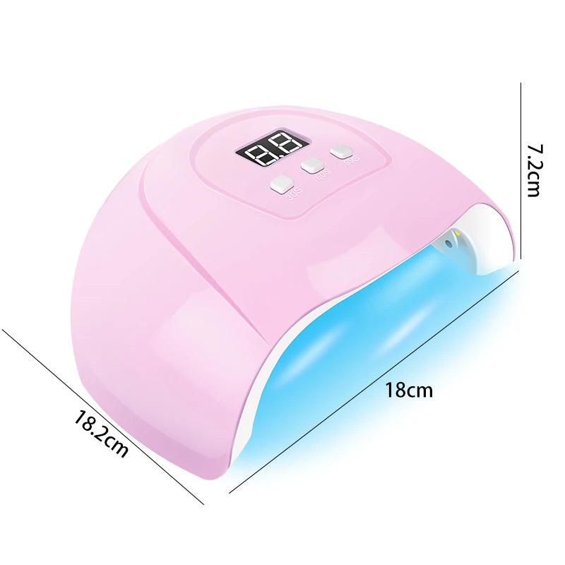 Gel Nail Polish Kit – UV Lamp, Electric Drill, Base & Top Coat, Full Nail Tool Set - All Things Beauty -