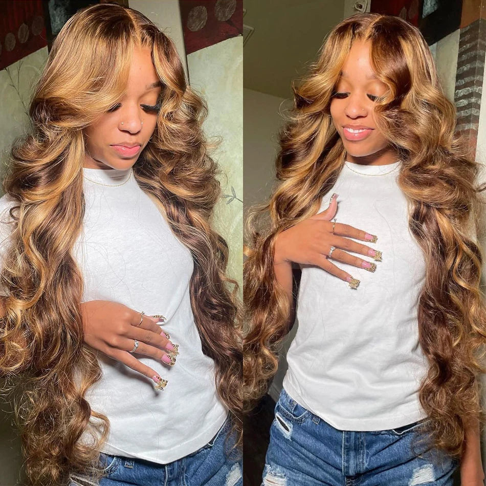 40–42 Inch Body Wave Human Hair Wig – 13x4/13x6 HD Lace, 5x5 Glueless Closure, Remy Hair - All Things Beauty -