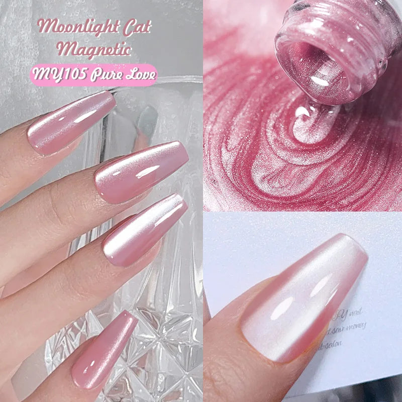 BORN PRETTY Cat Eye Gel Polish – Sparkling Magnetic UV Gel, Flash Effect Colors - All Things Beauty -