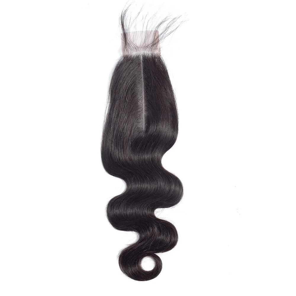 Body Wave Human Hair Bundles – 100% Raw Hair, 4x4/5x5 Closure, 2x6 Lace Middle Part - All Things Beauty -