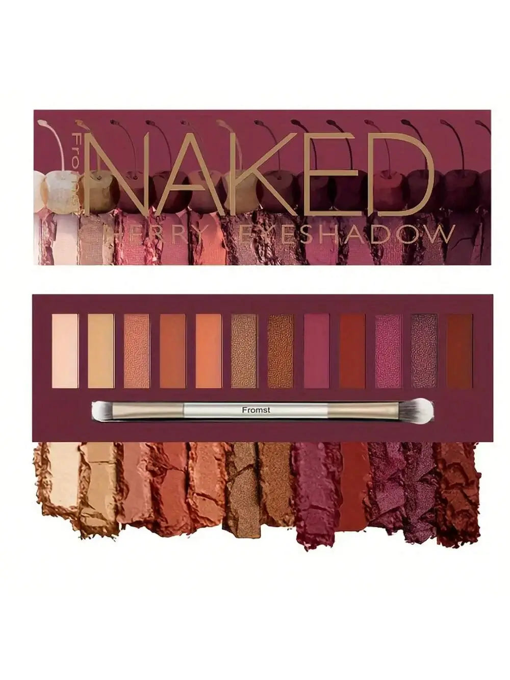 12-Color Shimmer Eyeshadow Palette – Waterproof, Long-Lasting, Mirror Compact Stage Makeup - All Things Beauty -