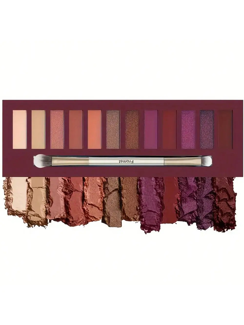 12-Color Shimmer Eyeshadow Palette – Waterproof, Long-Lasting, Mirror Compact Stage Makeup - All Things Beauty -