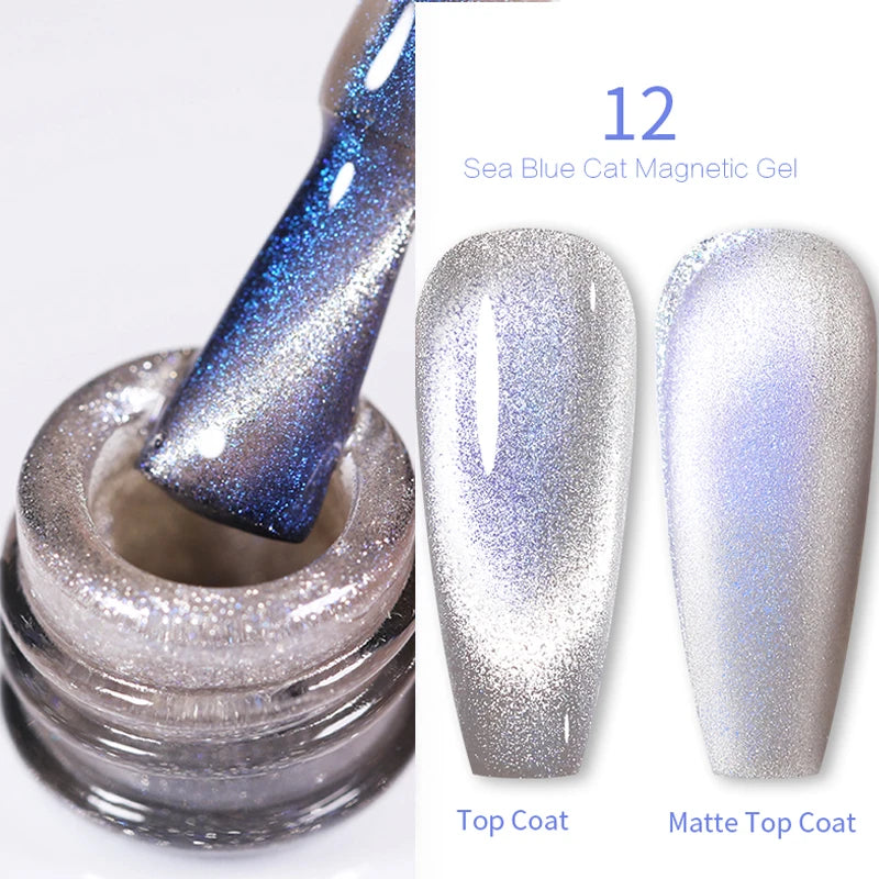 BORN PRETTY Cat Eye Gel Polish – Sparkling Magnetic UV Gel, Flash Effect Colors - All Things Beauty -