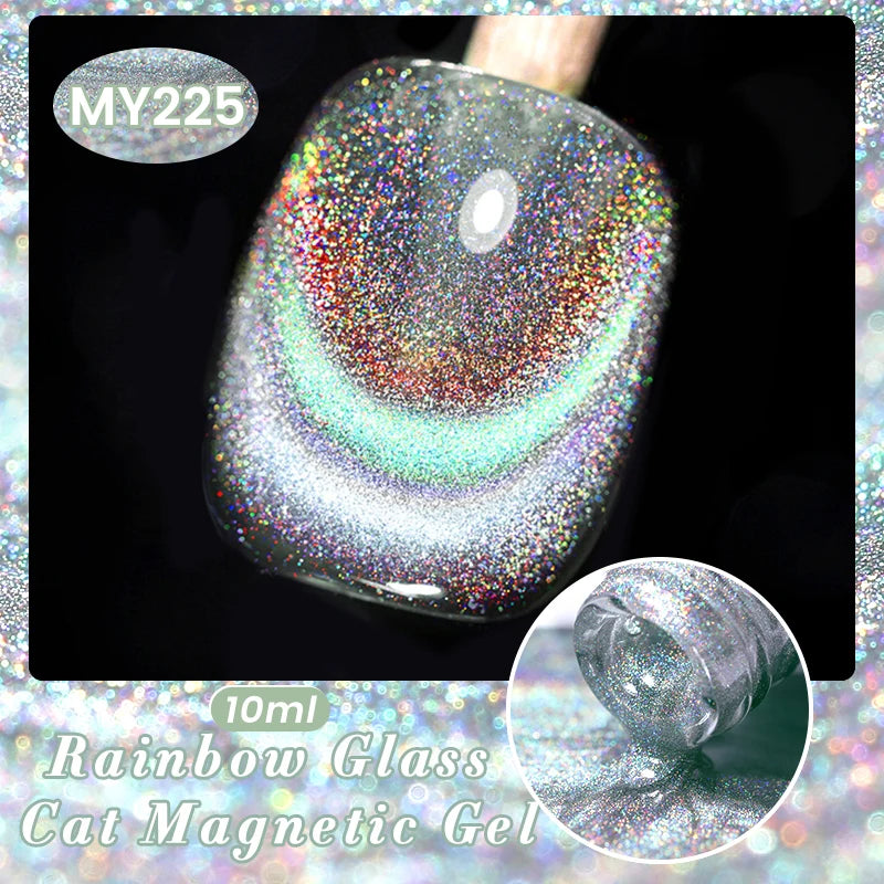 BORN PRETTY Cat Eye Gel Polish – Sparkling Magnetic UV Gel, Flash Effect Colors - All Things Beauty -
