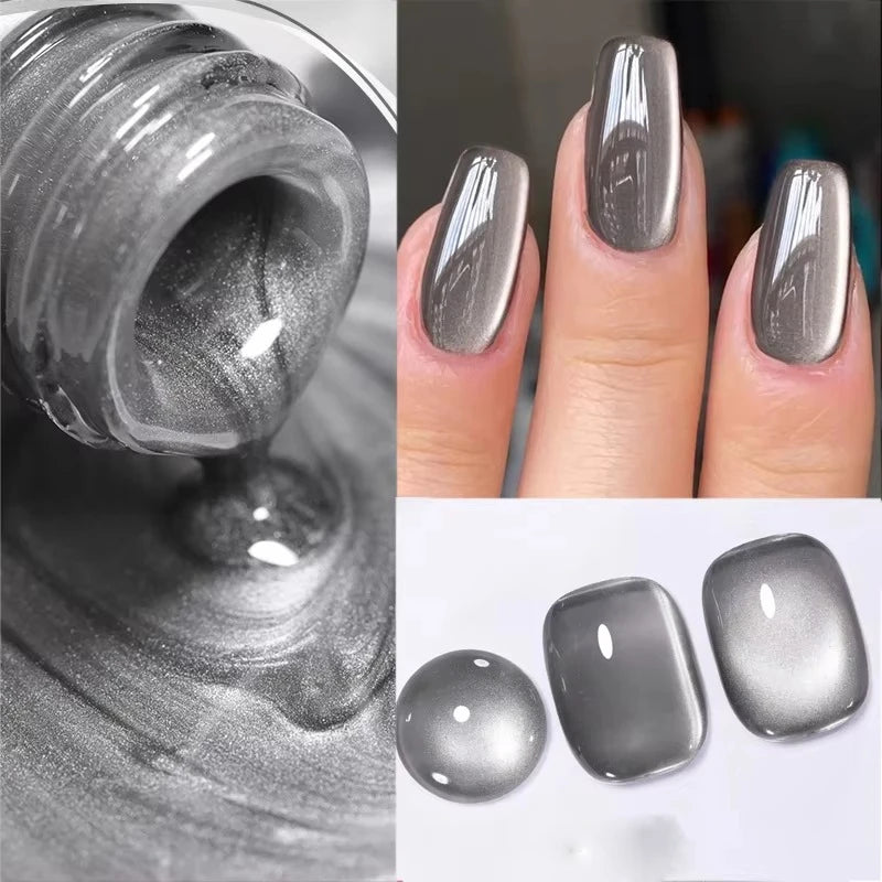 BORN PRETTY Cat Eye Gel Polish – Sparkling Magnetic UV Gel, Flash Effect Colors - All Things Beauty -