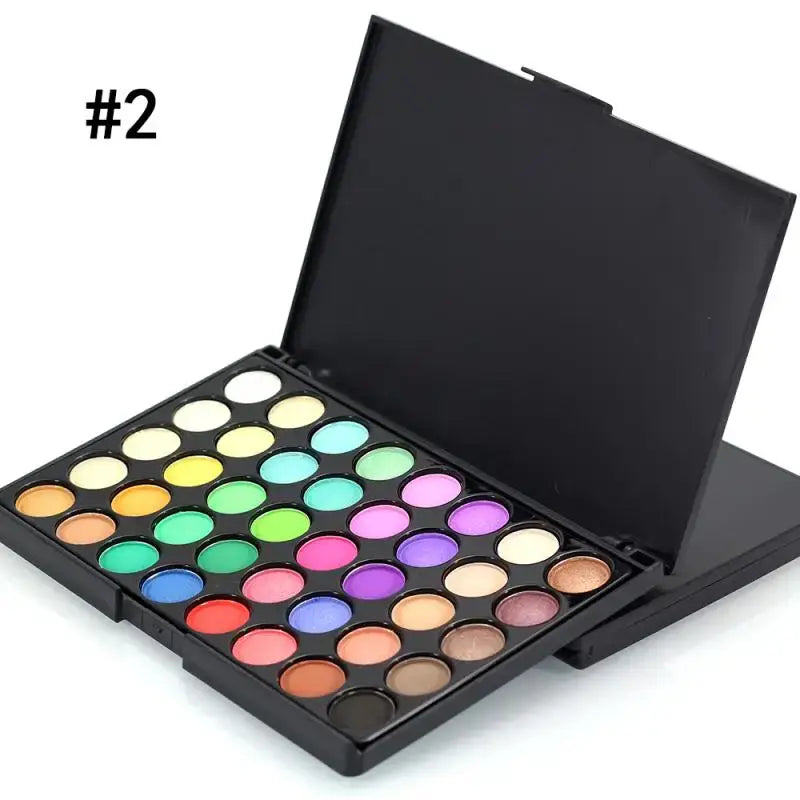 40/74/78 Colors Glitter Eyeshadow Palette – Matte, Waterproof, Long-Lasting Makeup Kit - All Things Beauty -