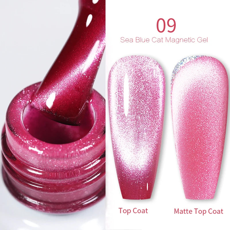 BORN PRETTY Cat Eye Gel Polish – Sparkling Magnetic UV Gel, Flash Effect Colors - All Things Beauty -