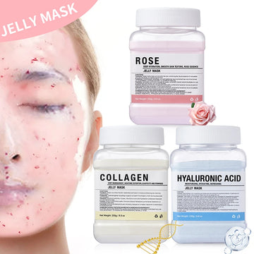 Rose/HA/Collagen Jelly Mask Powder – Hydrating, Moisturizing Peel-Off Skincare - All Things Beauty -