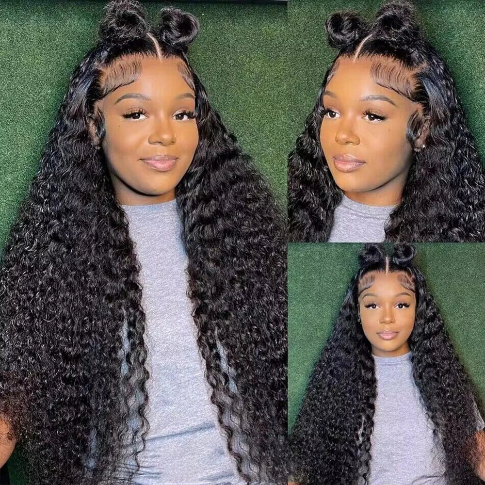 Deep Wave HD Lace Wig – 13x4/13x6 Curly Human Hair, Wet & Wavy, 5x5 Closure - All Things Beauty -