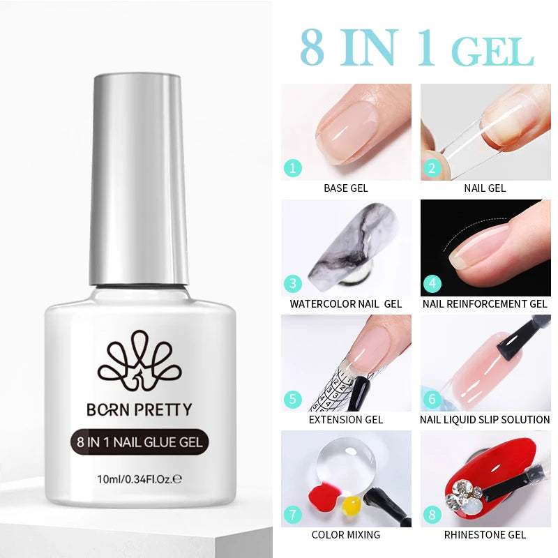 BORN PRETTY Cat Eye Gel Polish – Sparkling Magnetic UV Gel, Flash Effect Colors - All Things Beauty -