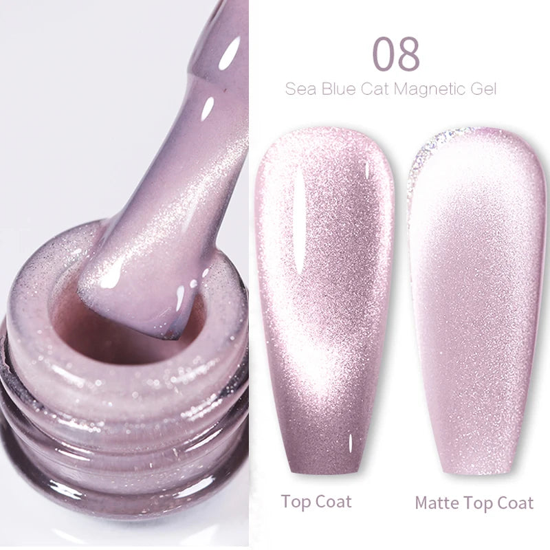 BORN PRETTY Cat Eye Gel Polish – Sparkling Magnetic UV Gel, Flash Effect Colors - All Things Beauty -
