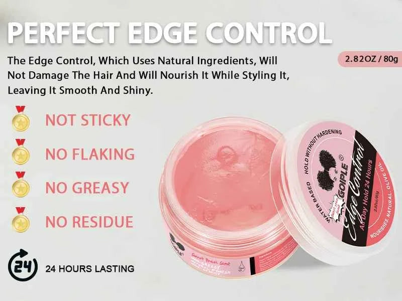 80g Edge Control Gel – 24H Hold for 4C Hair, Non-Greasy Styling Wax - All Things Beauty -
