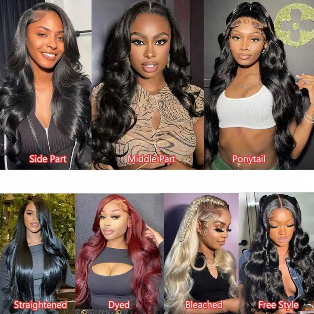 40–42" Body Wave Human Hair Wig – 13x4/13x6 HD Lace, 5x5 Glueless Closure, Remy Hair - All Things Beauty -