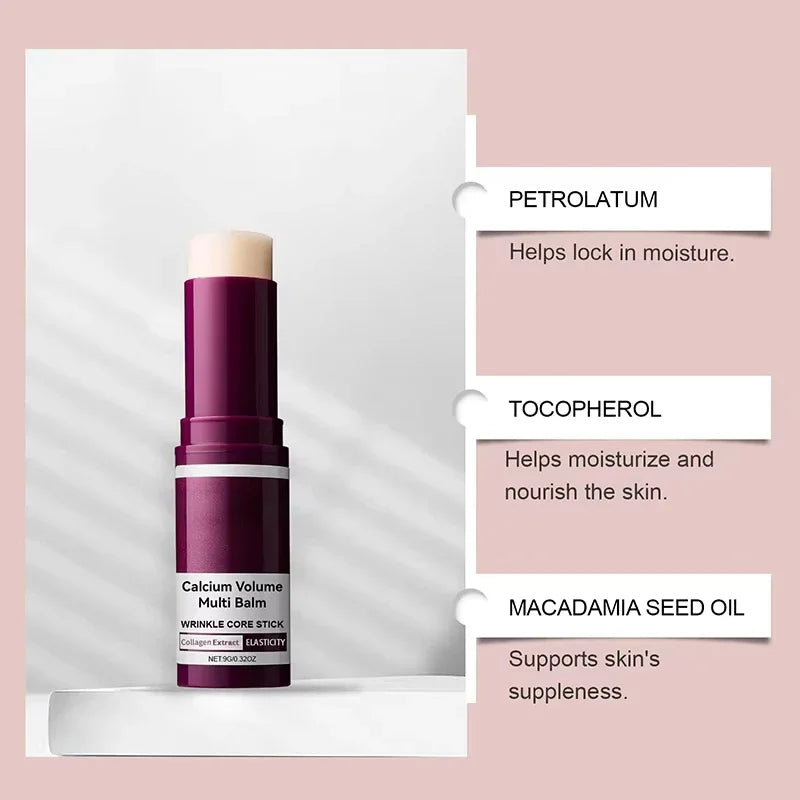 Calcium Volume Multi Balm Stick – Collagen Moisturizing Anti-Wrinkle Face & Eye Care - All Things Beauty -