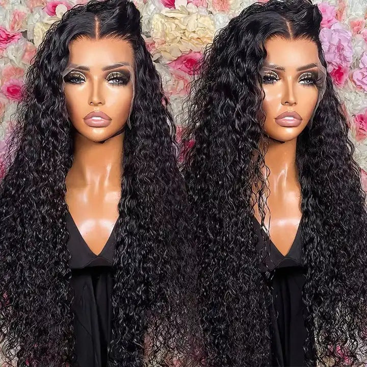 12a Water Wave Human Hair 13x4 Lace Front Wig - All Things Beauty -