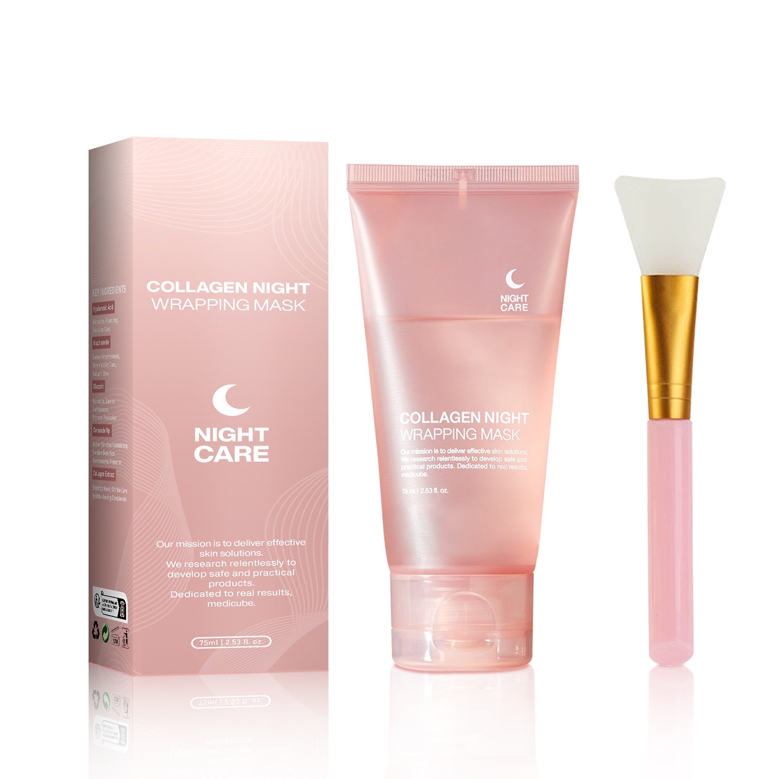 Face Night Mask Collagen Wrapping Mask Natural Ingredients Firming Elasticity & Hydration Anti-wrinkle For Skin Care - All Things Beauty -