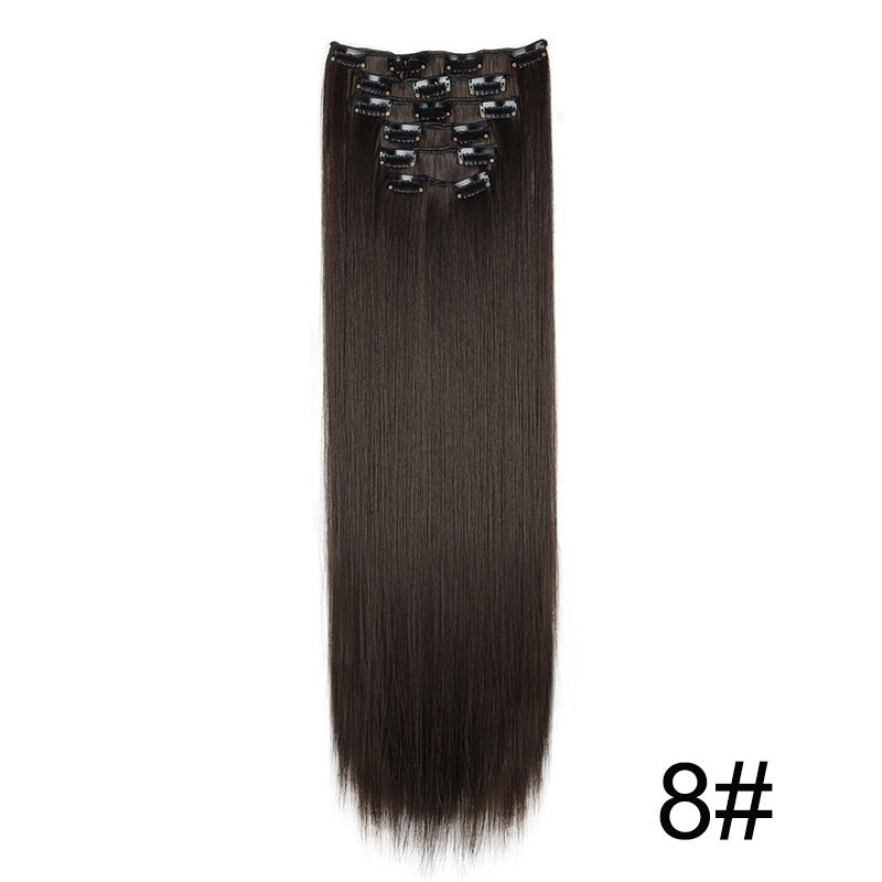 Wig Extensions 6-piece Set, Long Straight Hair - All Things Beauty -